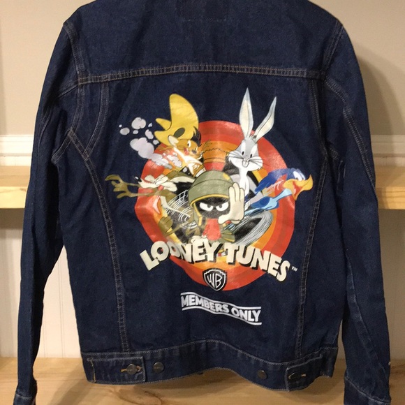 Members Only Denim Looney Tunes Jacket NWT - Picture 2 of 8